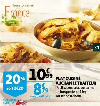 Auchan Auchan plat cuisiné offre