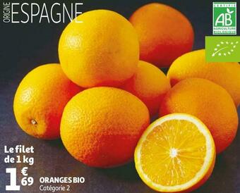 Auchan Oranges bio offre