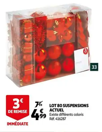 Auchan Auchan lot 80 suspensions offre