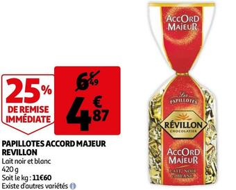 Auchan Révillon papillotes accord majeur offre
