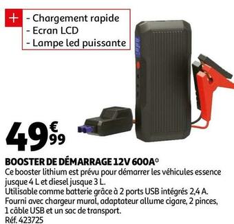 Auchan Booster de démarrage 12v 600a* offre