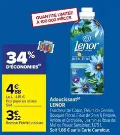 Carrefour Lenor - adoucissant offre