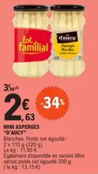 E.Leclerc Express D'aucy - mini asperges offre