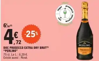 E.Leclerc Express Perlino - doc prosecco extra dry brut offre