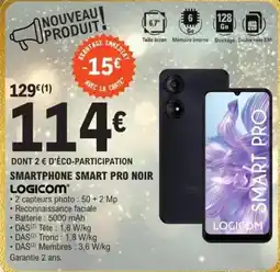 E.Leclerc Logicom - smartphone smart pro noir offre