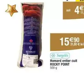 Cora Homard entier cuit offre