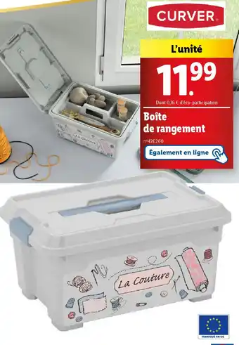 Lidl CURVERⓇ Boîte de rangement offre