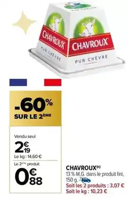 Carrefour Market Chavroux offre