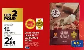 Carrefour Carrefour - grana padano rape a.o.p offre