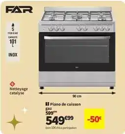 Conforama Far - piano de cuisson gaz offre