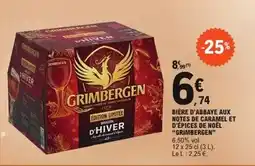 E.Leclerc Grimbergen - bière d'abbaye aux notes de caramel et d'épices de noël offre