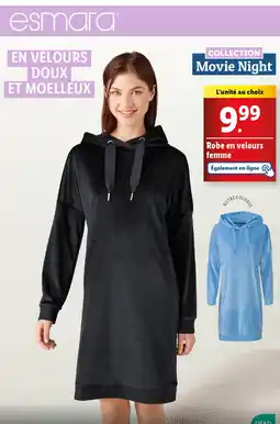 Lidl ESMARA Robe en velours femme offre