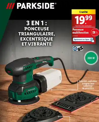 Lidl PARKSIDE Ponceuse multifonction offre