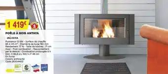 Bricomarché Poêle à bois antaya offre
