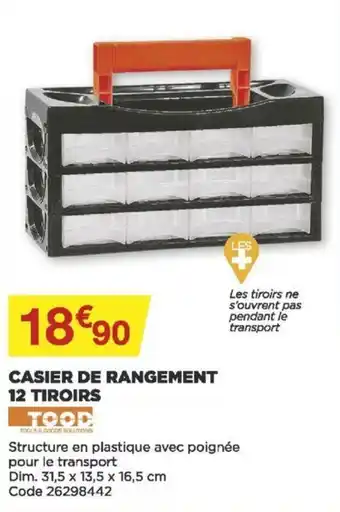 Bricomarché Casier de rangement 12 tiroirs offre
