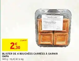 Intermarché Express GMPA Blister de 4 bouchées carrées à garnir offre