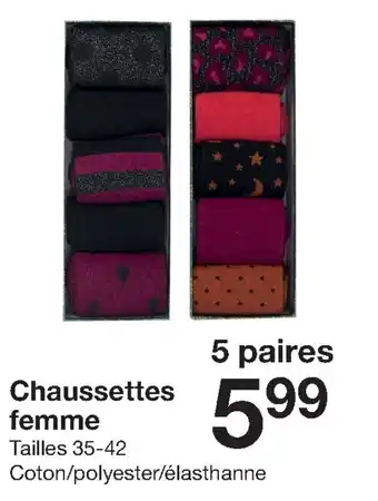 Zeeman Chaussettes femme offre