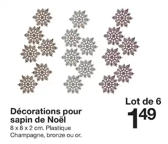 Zeeman Décorations pour sapin de noël offre
