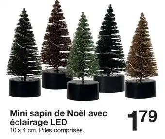Zeeman Mini sapin de noël avec éclairage LED offre