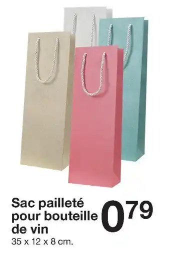 Zeeman Sac pailleté pour bouteille de vin offre