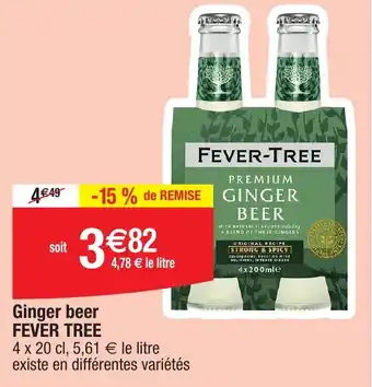 Migros FEVER TREE Ginger beer offre