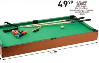 Stokomani Le billard de table offre