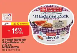 Migros PAYSAN BRETON Le fromage fouetté noix et figue Madame Loïk offre