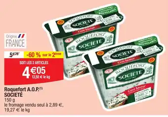 Migros SOCIETÉ Roquefort A.O.P. offre