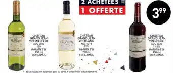 Château grand jean vin rouge