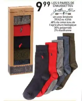 Stokomani Les 5 paires de chaussettes offre
