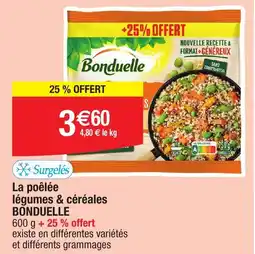 Migros BONDUELLE La poêlée légumes & céréales offre