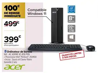 Carrefour Ordinateur de bureau offre