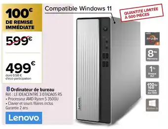 Carrefour Ordinateur de bureau offre