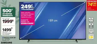 Carrefour Téléviseur QLED 4K offre