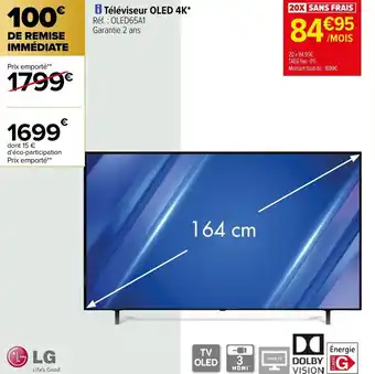 Carrefour Téléviseur OLED 4K offre