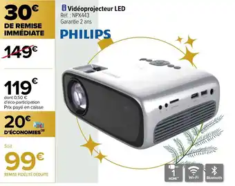 Carrefour Vidéoprojecteur LED offre