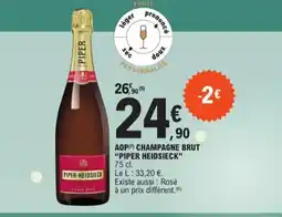 E.Leclerc "PIPER HEIDSIECK" Aop champagne brut offre