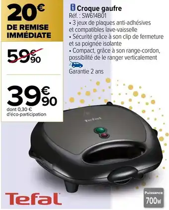 Carrefour Croque gaufre offre