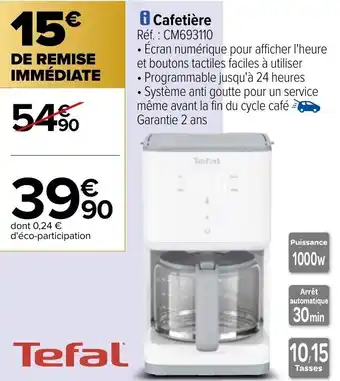 Carrefour Cafetière offre