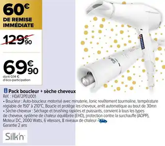 Carrefour Pack boucleur + sèche cheveux offre