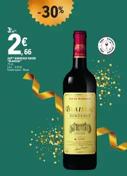 E.Leclerc "BLAISSAC" Aop bordeaux rouge offre