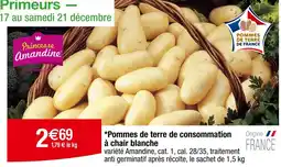 Carrefour Princesse Amandine Pommes de terre de consommation à chair blanche offre