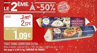 Match CARREFOUR EXTRA Toast Rond offre