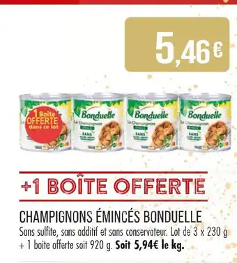 Match Bonduelle Champignons Émincés offre