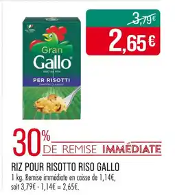 Match Gallo Riz pour Risotto Riso offre