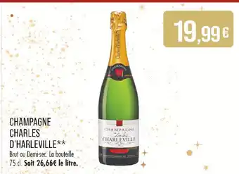 Match Charles d'Harleville Champagne offre