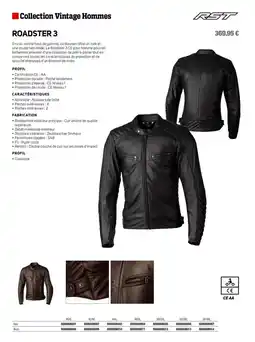 Bihr Look - collection vintage hommes roadster 3 offre