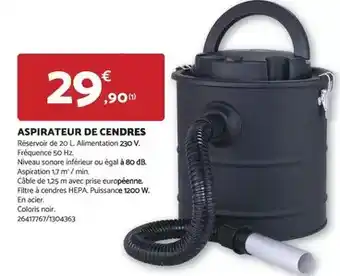 Bricomarché Aspirateur de cendres offre
