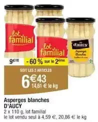 Cora D'aucy - asperges blanches offre