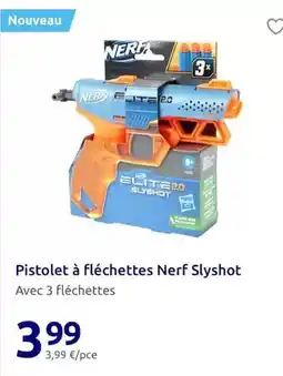 Action Nerf - pistolet a fléchettes slyshot offre